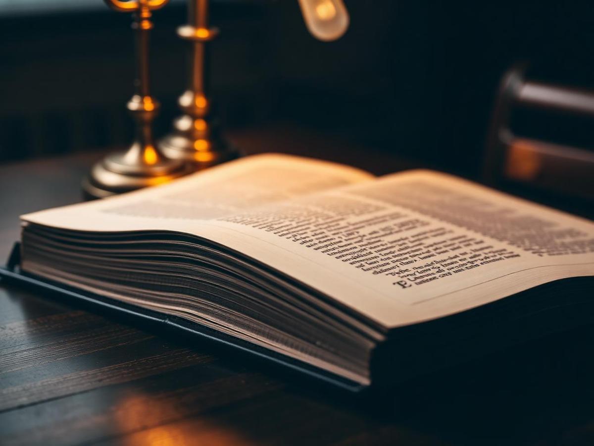 An open law book on a consultant's desk
